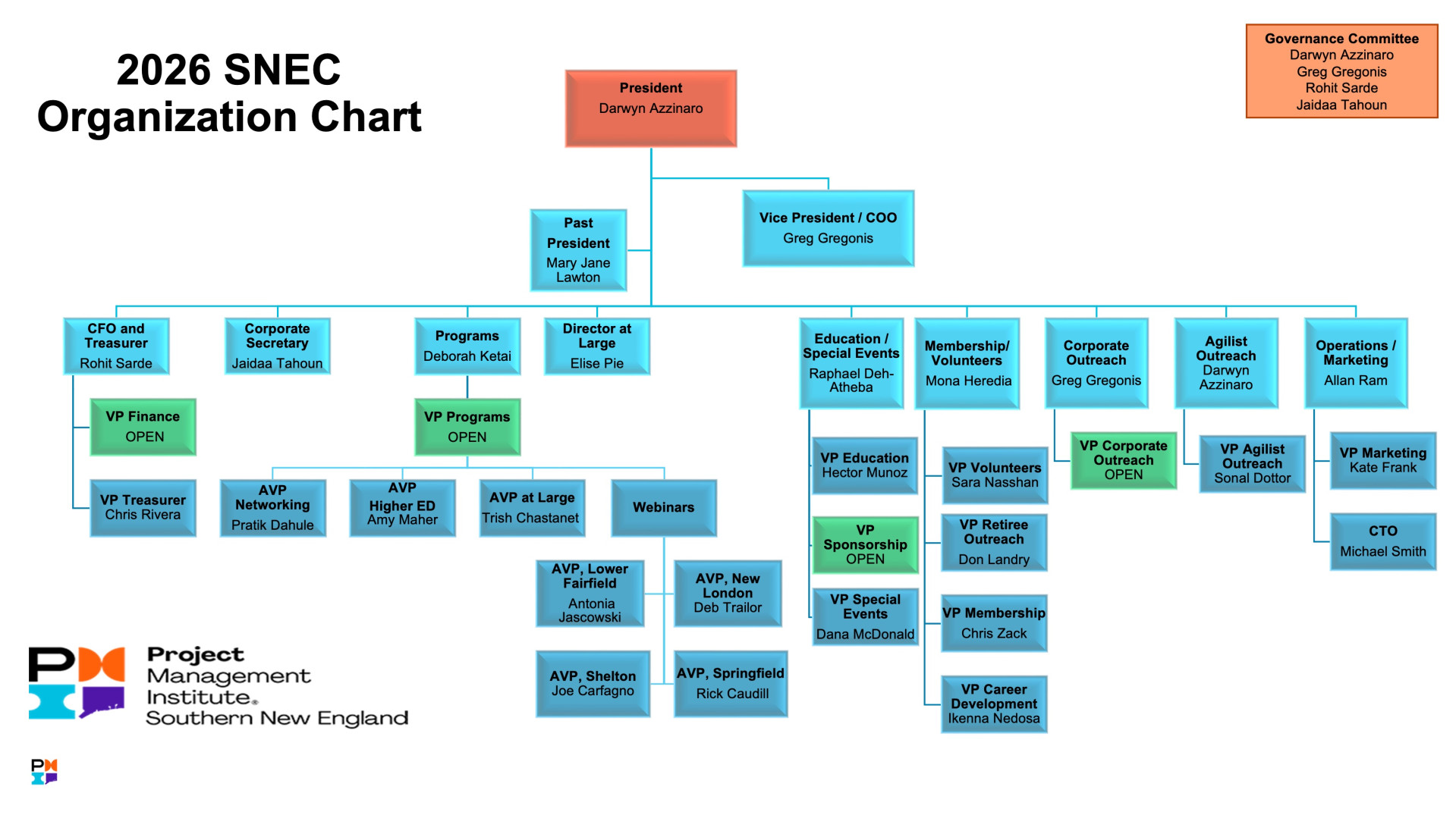 SNEC Org Chart